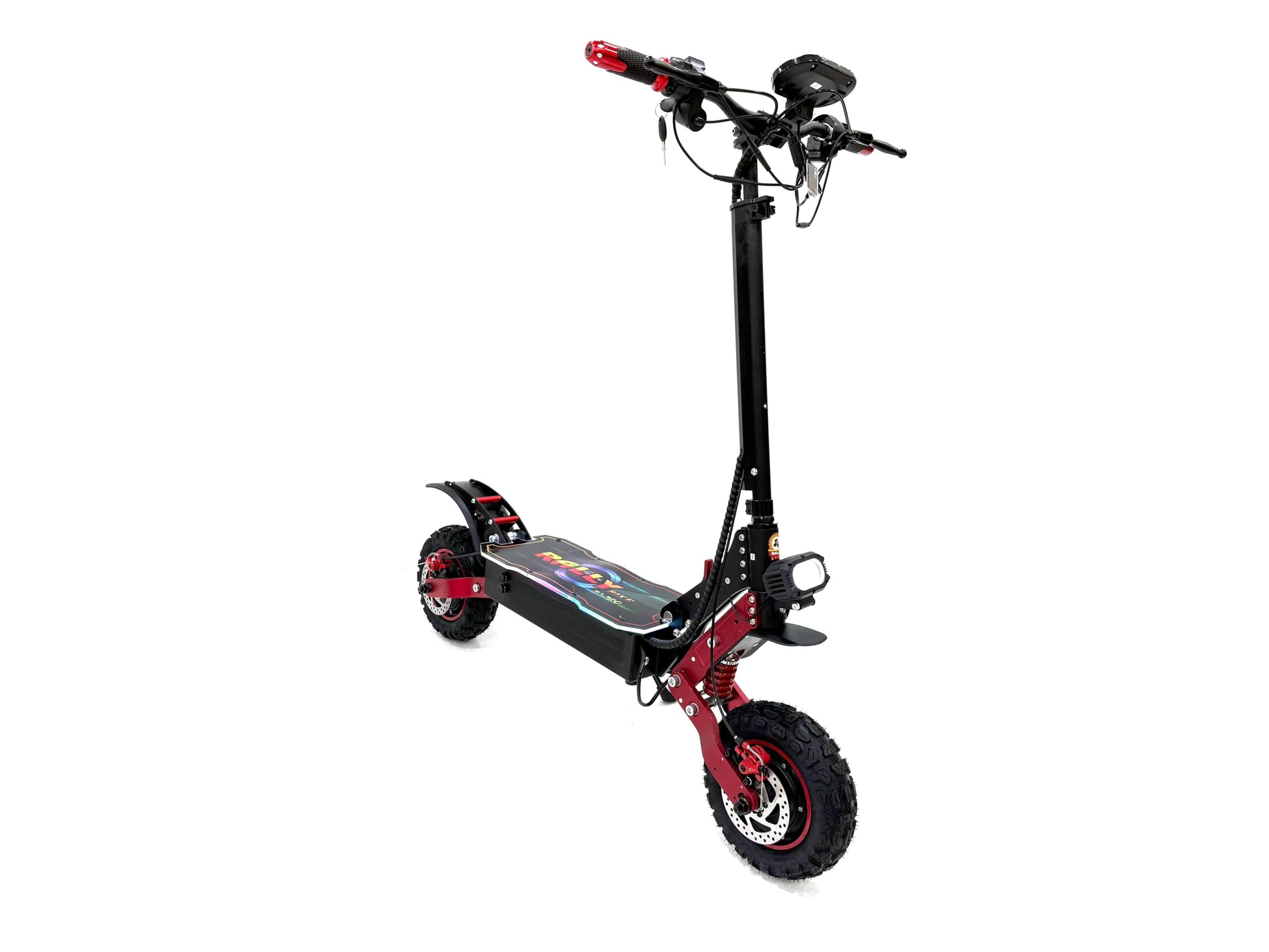 RALLY SCOOTER model R2-PRO, Recomended for adults, 48V 25AH battery, Dual 2500W motor, max speed is 80 km/h, Range is 70-80 km, With LED lights