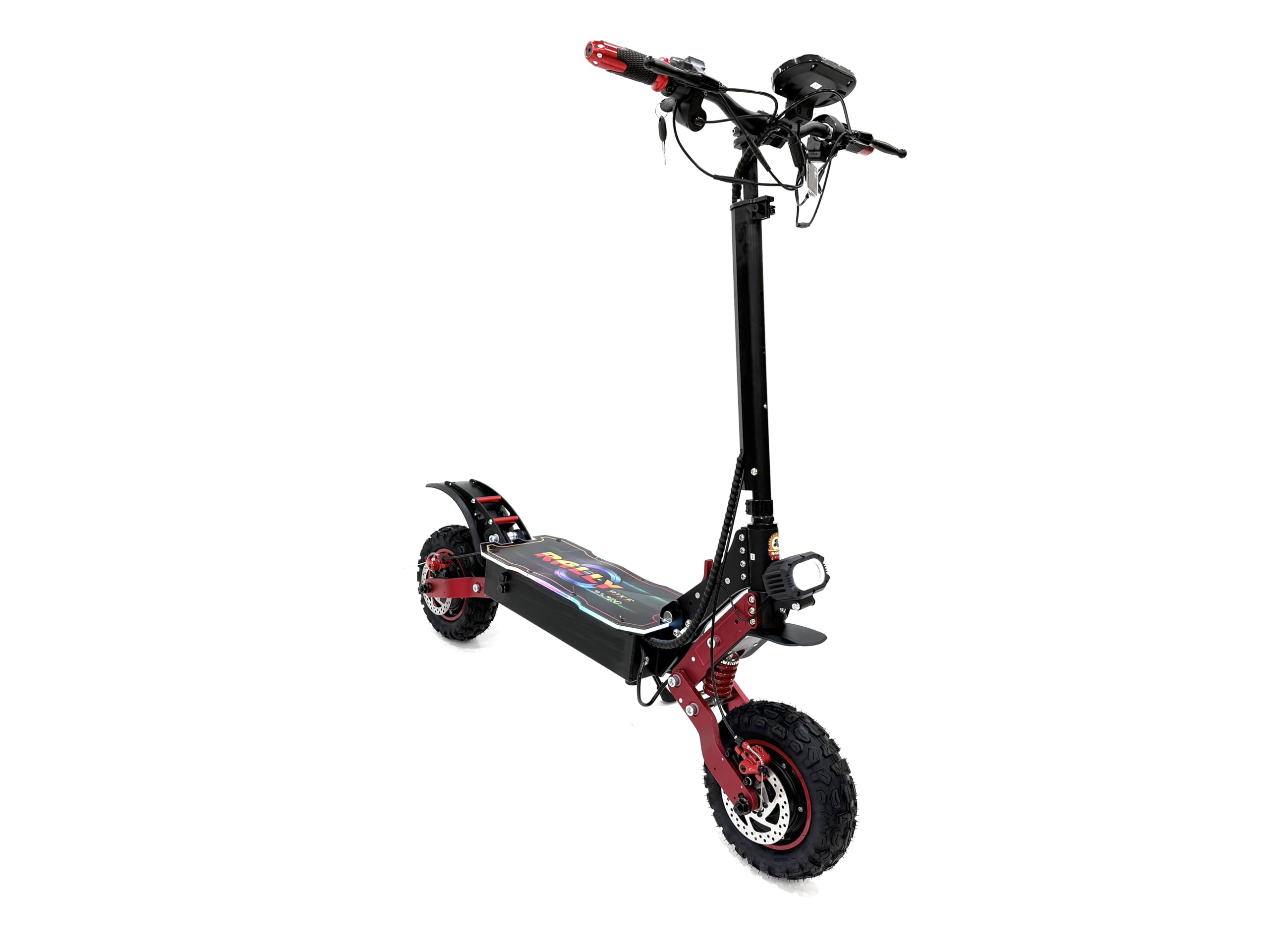 RALLY SCOOTER model R2-PRO, Recomended for adults, 48V 25AH battery, Dual 2500W motor, max speed is 80 km/h, Range is 70-80 km, With LED lights