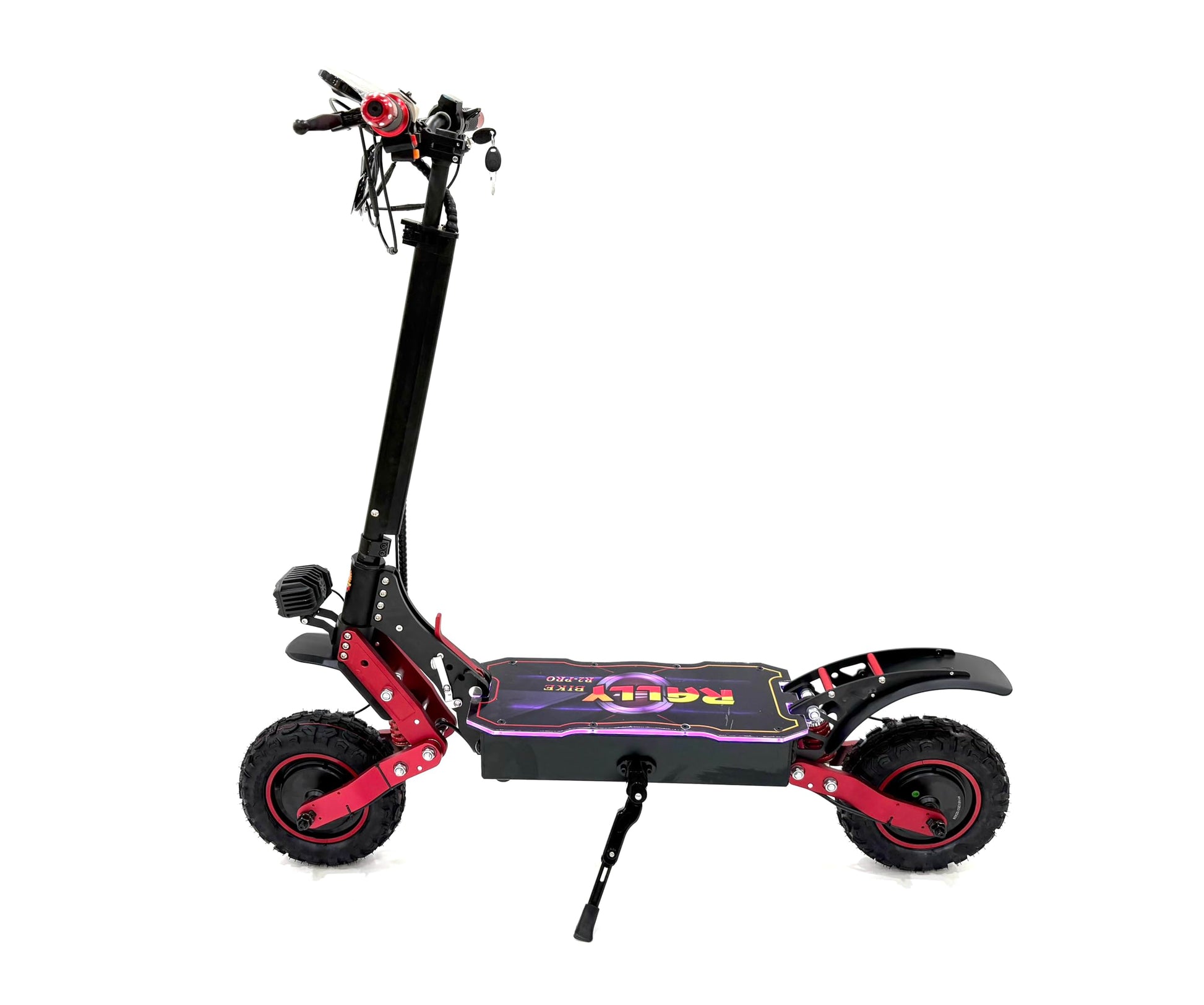 RALLY SCOOTER model R2-PRO, Recomended for adults, 48V 25AH battery, Dual 2500W motor, max speed is 80 km/h, Range is 70-80 km, With LED lights