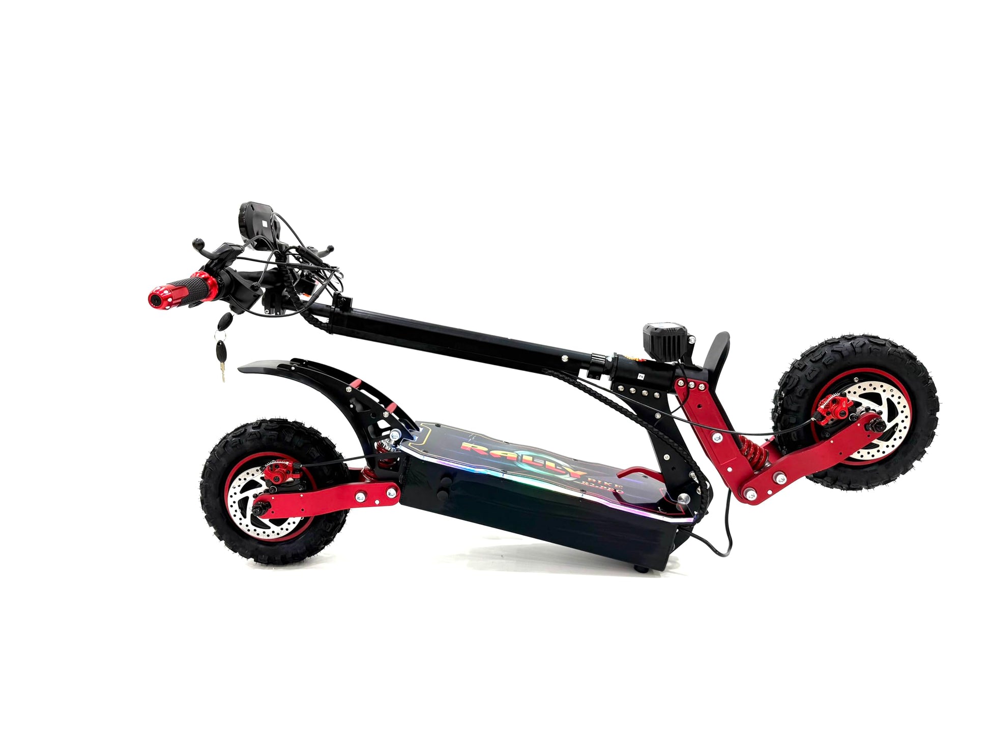 RALLY SCOOTER model R2-PRO, Recomended for adults, 48V 25AH battery, Dual 2500W motor, max speed is 80 km/h, Range is 70-80 km, With LED lights