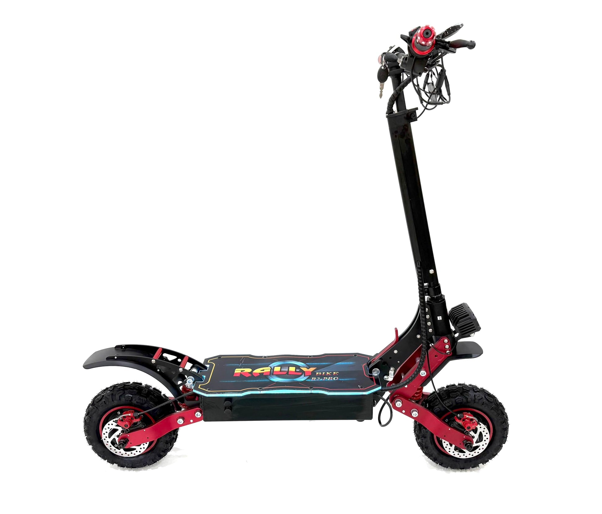 RALLY SCOOTER model R2-PRO, Recomended for adults, 48V 25AH battery, Dual 2500W motor, max speed is 80 km/h, Range is 70-80 km, With LED lights