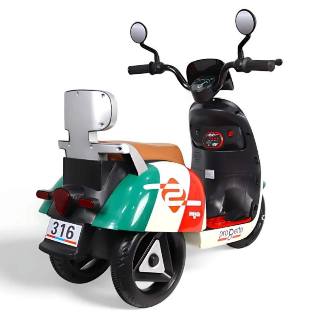 RALLY Progetto Vespa Kids Ride-On Scooter
