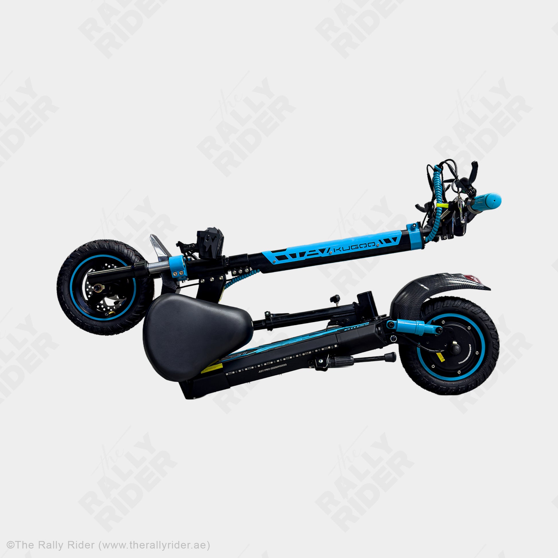 Kugoo D11 Pro foldable electric scooter shown folded for compact storage in the UAE
