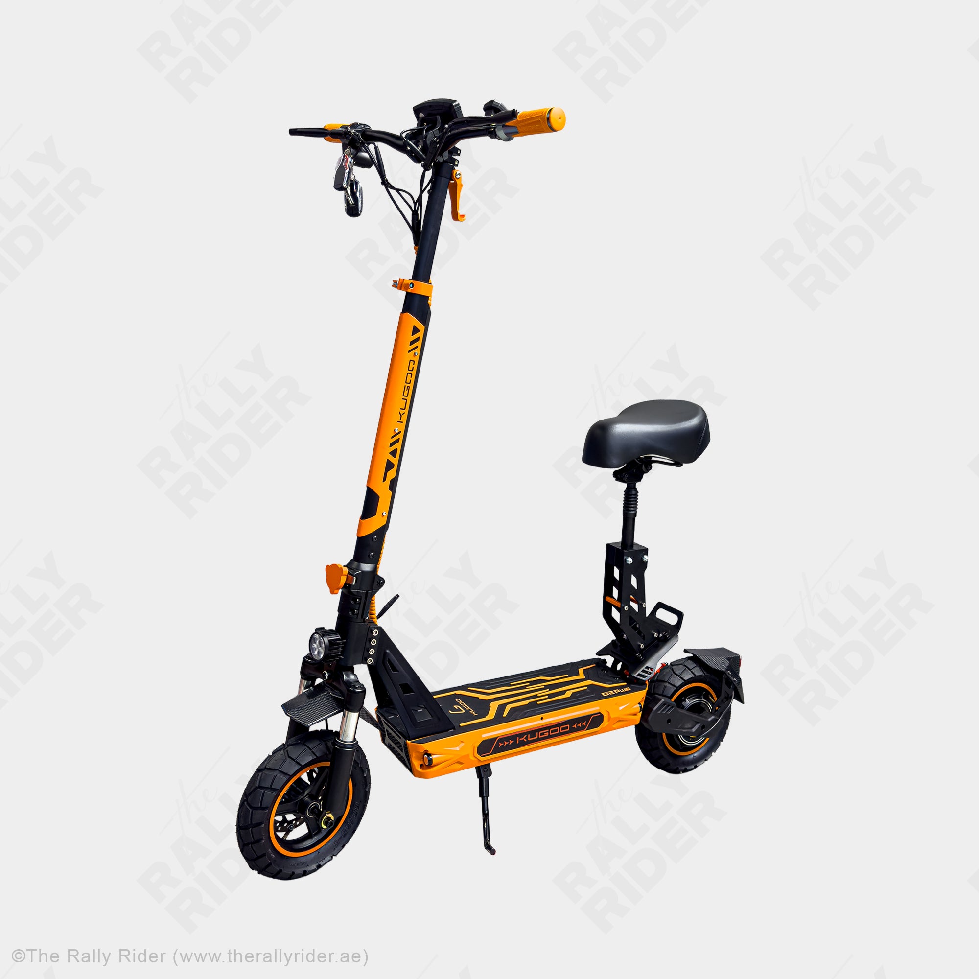 Kugoo G2 Plus electric scooter rear angle with rear disc brake and hydraulic suspension - buy electric scooter UAE