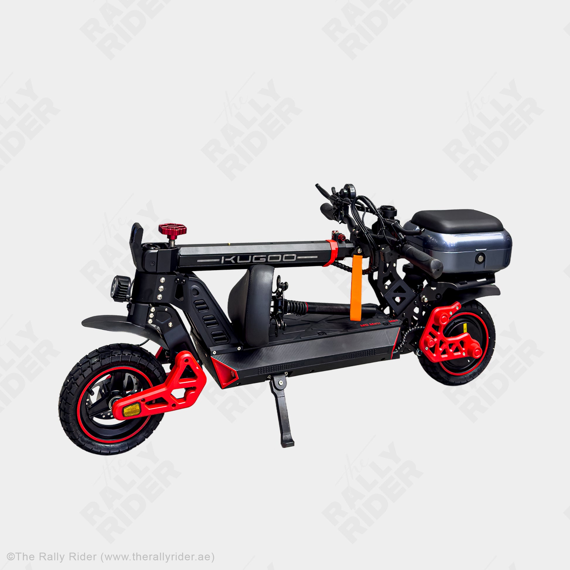 Kugoo M5 Mini Max foldable electric scooter shown folded for compact storage in the UAE