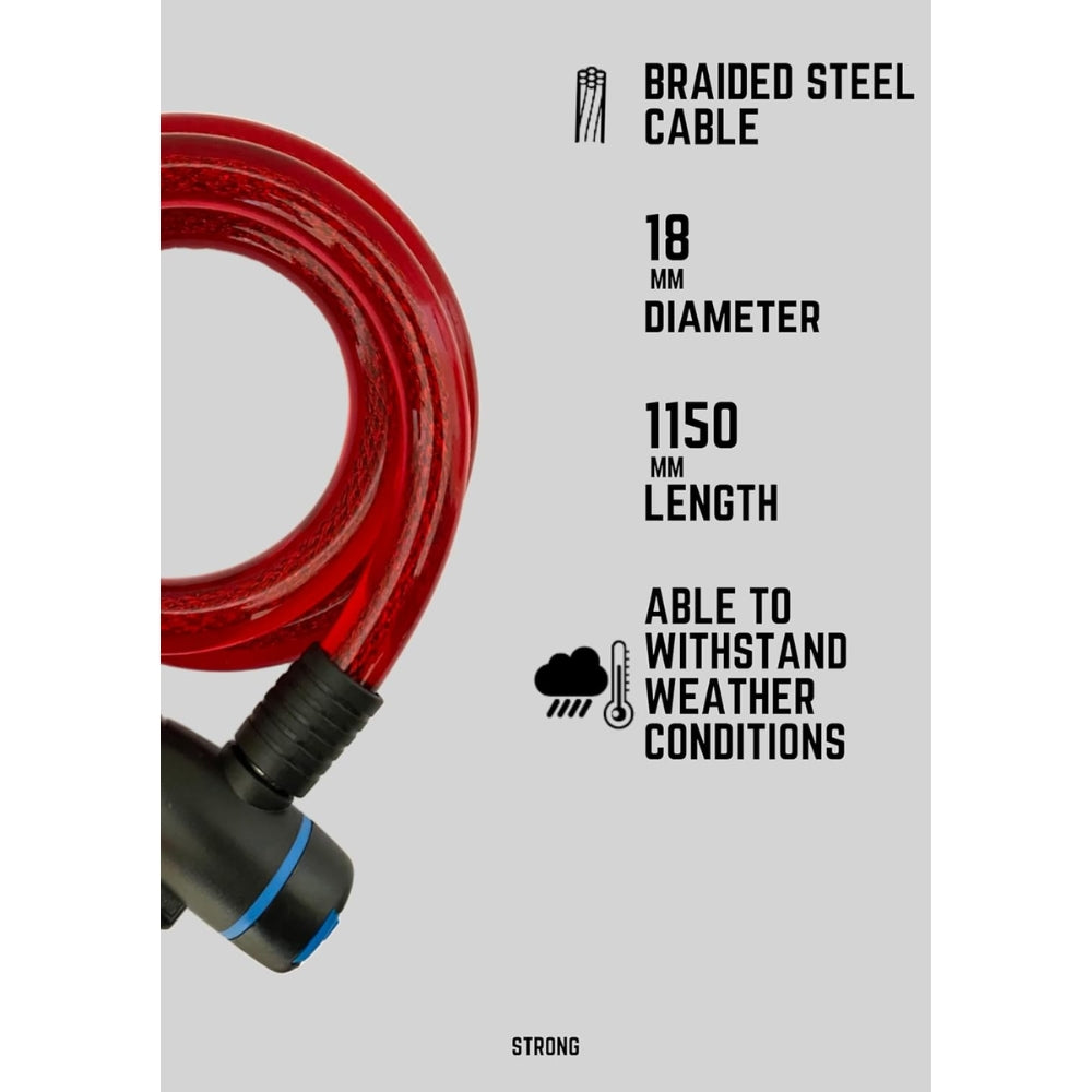 RALLY Bicycle Cable Lock with Keys